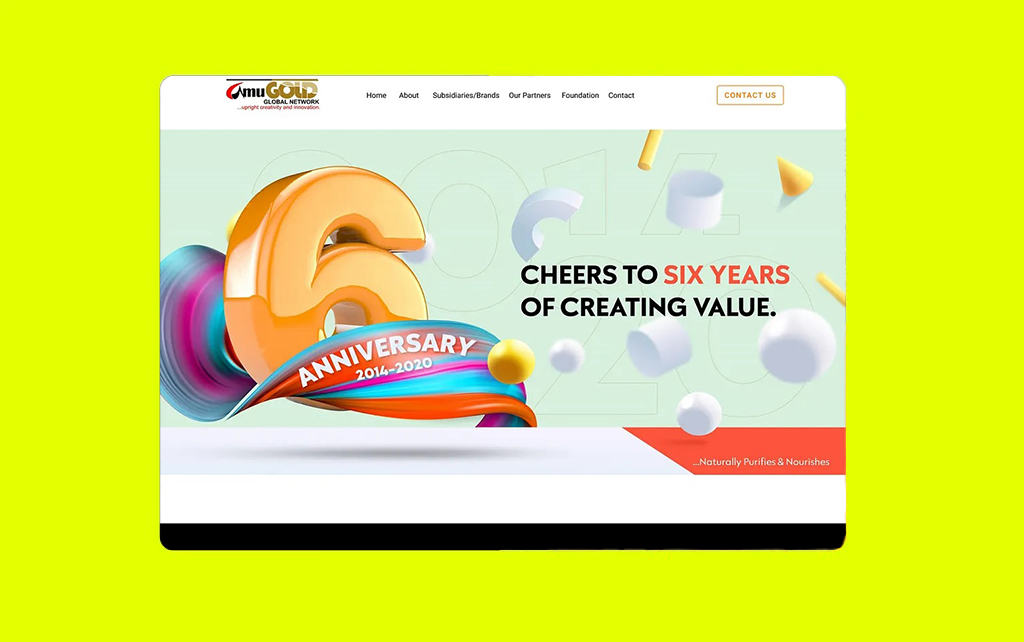 UI/UX Design – Amu Gold Global Network