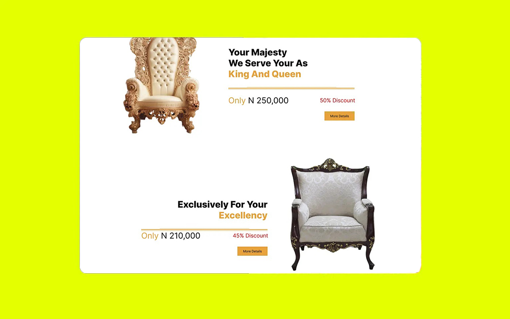 Alli Kazeem Oriyomi -Seaduf Furniture