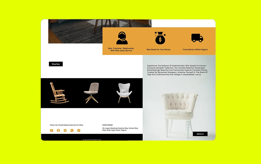 Alli Kazeem Oriyomi -Seaduf Furniture