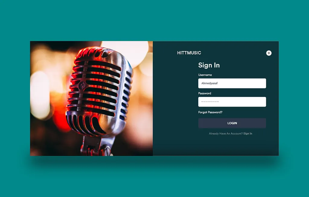 Ahmed Yusuf - login page